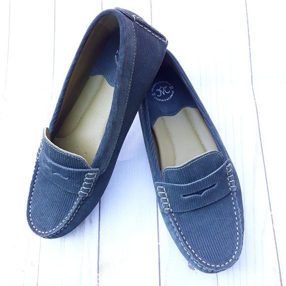 Johnston & Murphy Shoes - Johnston & Murphy Olive Green Corduroy Loafers 6M